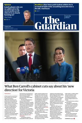 Cover of The Guardian Australia