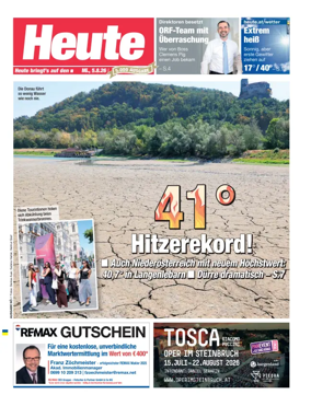 Cover of Heute - Niederosterreich Ausgabe