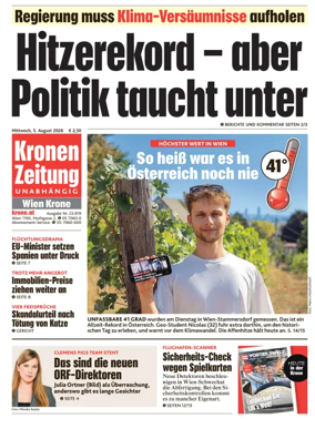 Cover of Kronen Zeitung