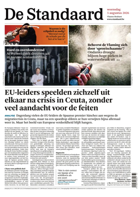 Cover of De Standaard