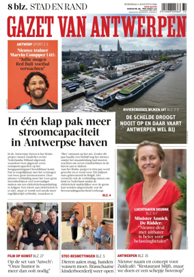 Cover of Gazet van Antwerpen Stad en Rand