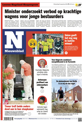 Cover of Het Nieuwsblad