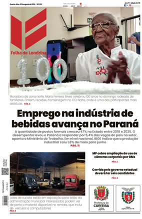 Cover of Folha de Londrina