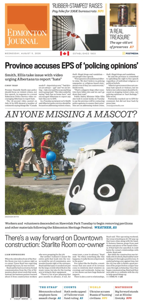 Cover of Edmonton Journal