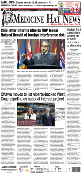 Cover of Medicine Hat News
