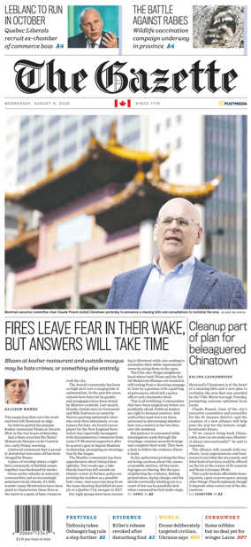 Cover of Montreal Gazette