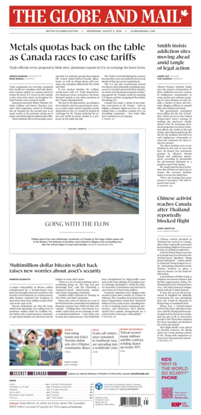 Cover of The Globe and Mail (BC Edition)