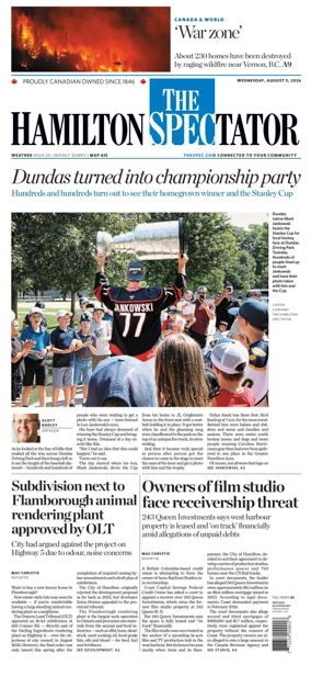 Cover of The Hamilton Spectator