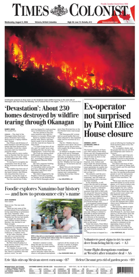 Cover of Times Colonist