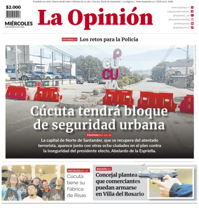 Cover of La Opinion