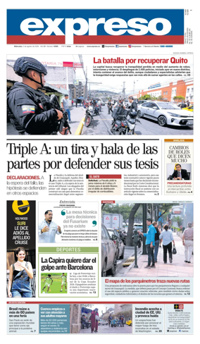 Cover of Diario Expreso