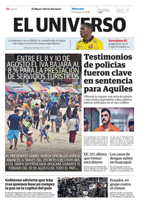Cover of El Universo