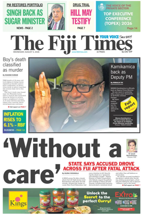 Cover of The Fiji Times