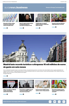 Cover of Euronews Business (Portuguese)