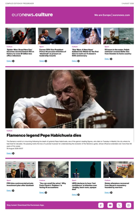 Cover of Euronews Culture and Sport Compiled Edition
