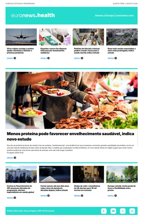 Cover of Euronews Health (Portuguese)