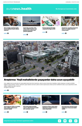 Cover of Euronews Health (Turkish) Compiled Edition