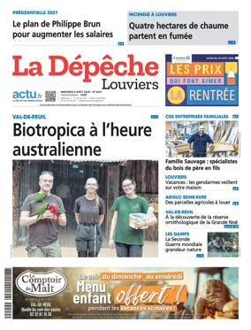 Cover of La Depeche Louviers