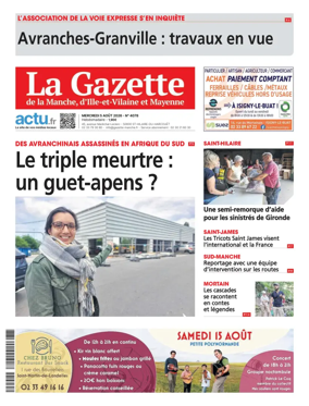 Cover of La Gazette de la Manche