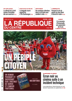 Cover of La Republique du Centre (Orleans - Loiret))