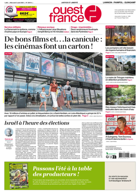 Cover of Ouest-France (Lannion / Paimpol / Guingamp)