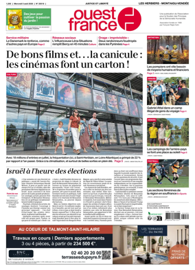 Cover of Ouest France (Les Herbiers / Montaigu)