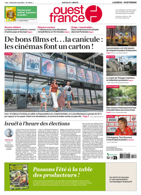 Cover of Ouest France (Loudeac / Rostrenen)