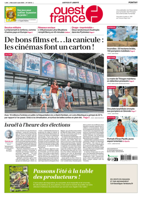 Cover of Ouest France (Pontivy)