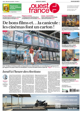 Cover of Ouest France (Pornic / Pays de Retz)