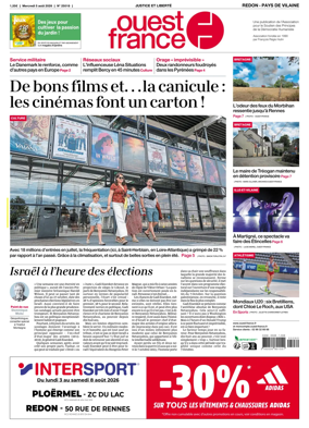 Cover of Ouest France (Redon / Pays de Vilaine)
