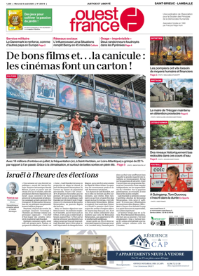 Cover of Ouest-France (Saint-Brieuc Lamballe)