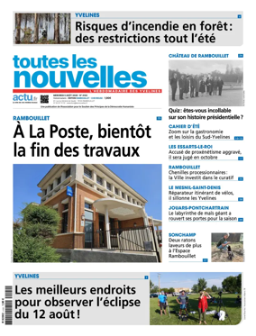 Cover of Toutes les Nouvelles (Rambouillet / Chevreuse)