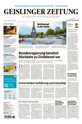 Cover of Geislinger Zeitung