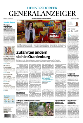 Cover of Hennigsdorfer Generalanzeiger
