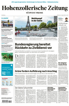 Cover of Hohenzollerische Zeitung