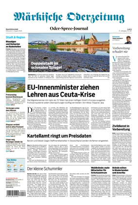 Cover of Markische Oderzeitung Eisenhuttenstadt