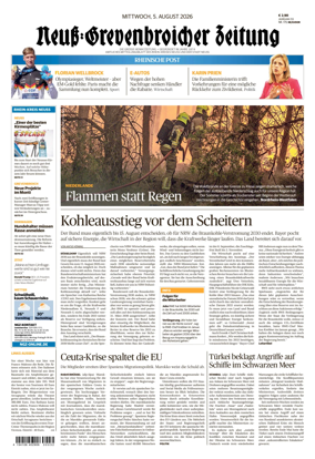 Cover of Neuss-Grevenbroicher Zeitung Neuss
