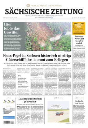 Cover of Sachsische Zeitung (Pirna Sebnitz)
