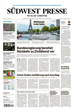 Cover of SUDWEST PRESSE - Neckar-Chronik