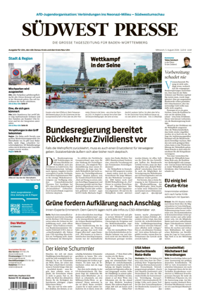 Cover of Sudwest Presse