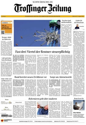 Cover of Trossinger Zeitung