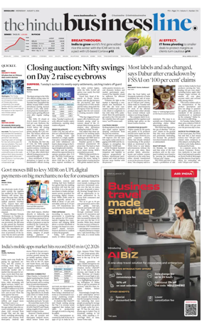 Cover of BusinessLine (Bangalore)
