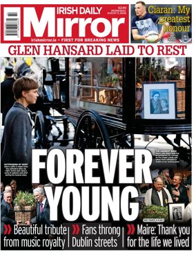 Cover of Irish Daily Mirror