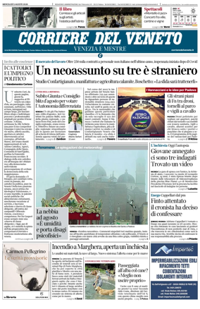 Cover of Corriere del Veneto (Venezia e Mestre)