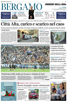 Cover of Corriere della Sera (Bergamo)