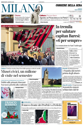 Cover of Corriere della Sera (Milano)