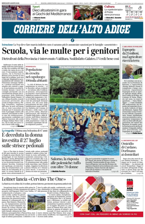 Cover of Corriere dell'Alto Adige