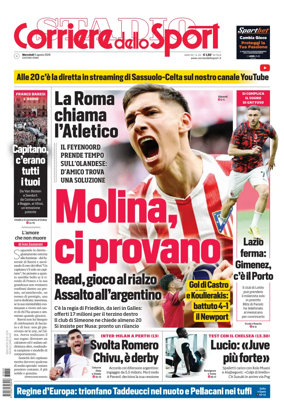 Cover of Corriere dello Sport (Lazio)