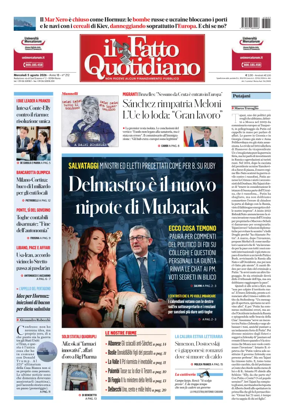 Cover of Il Fatto Quotidiano