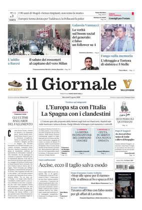 Cover of Il Giornale (Italy)